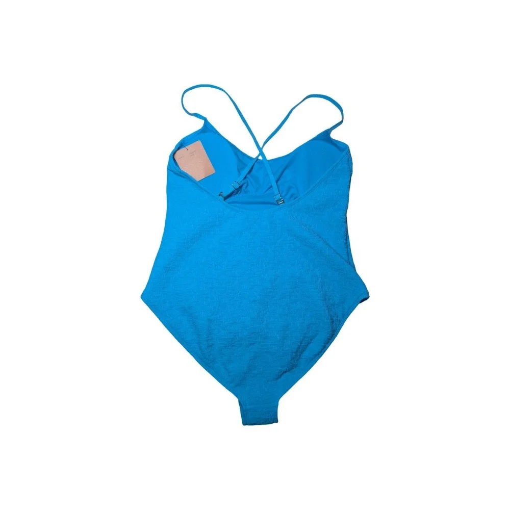 ⭐D9 Women's Jacquard Textured Regular Leg One Piece Swimsuit Sz Large